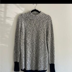 LL Bean Women's Gray cotton Turtleneck Sweater